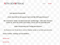 roth-schriften.ch Webseite Vorschau