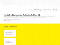 rothacher-polybau.ch Webseite Vorschau