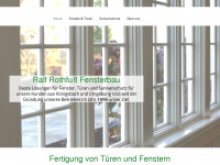 rothfuss-fensterbau.de Webseite Vorschau