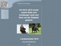 rottweiler-arenberger-land.de Webseite Vorschau