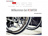 rovator.ch Webseite Vorschau
