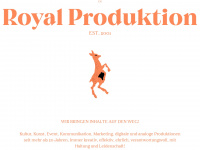 royal-produktion.de Webseite Vorschau