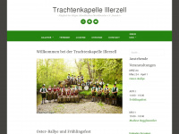 trachtenkapelle-illerzell.de Webseite Vorschau