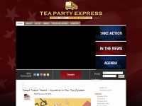 teapartyexpress.org Webseite Vorschau