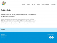 rubinclub.ch Webseite Vorschau