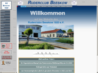 ruderclub-beeskow.de Webseite Vorschau
