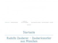 rudolfo-zauberer.de Webseite Vorschau