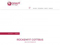 rueckenfit-cottbus.de Webseite Vorschau