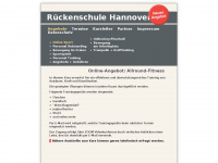rueckenschule-hannover.de Webseite Vorschau