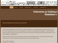 ruegensche-kleinbahnen.de Webseite Vorschau
