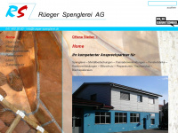 rueger-spenglerei.ch Webseite Vorschau