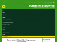 gruene-wedel.de Webseite Vorschau