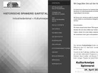 historische-spinnerei.de Webseite Vorschau