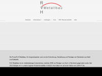 rvh-metallbau.de Webseite Vorschau