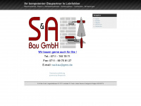 sa-bau-gmbh.de Webseite Vorschau