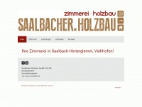 saalbacher-holzbau.at Webseite Vorschau