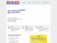 saalex-bau.de Webseite Vorschau