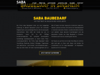 saba-baubedarf.de Webseite Vorschau