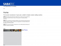 sabatec.ch Webseite Vorschau