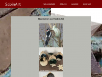 sabinart.ch Webseite Vorschau