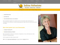 sabinehofmeister.de Webseite Vorschau