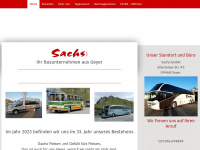 sachs-busreisen.de Webseite Vorschau