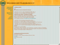 saechsischer-musikbund.de Webseite Vorschau