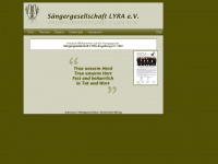 saengergesellschaft-lyra.de Webseite Vorschau