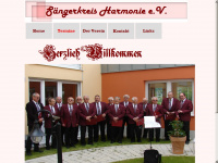 saengerkreisharmonie.de Webseite Vorschau