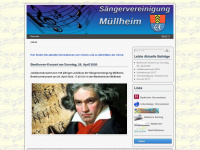 saengervereinigung-muellheim.de Webseite Vorschau