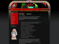 safari-disco.de Webseite Vorschau