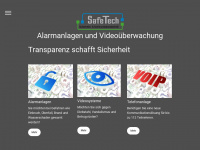 safetech.at Webseite Vorschau
