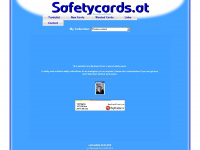 safetycards.at Webseite Vorschau