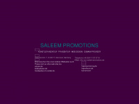 saleem-promotions.de Webseite Vorschau
