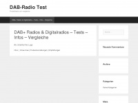 dab-radio-test.de Webseite Vorschau