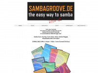 sambagroove.de Webseite Vorschau