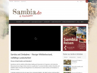 sambia.de Webseite Vorschau