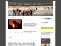 sambia-reisen.de Webseite Vorschau