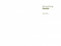 sammlung-sander.de Webseite Vorschau