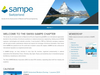 sampe.ch Webseite Vorschau