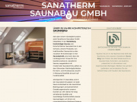 sanatherm-saunabau.ch Webseite Vorschau