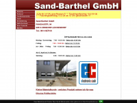 sand-barthel.de Webseite Vorschau