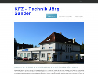 sander-kfz.de Webseite Vorschau