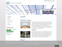 sanderbau.de Webseite Vorschau