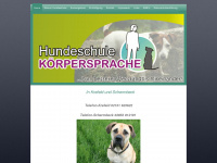 hundeschule-koerpersprache.de Webseite Vorschau