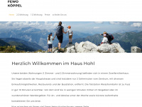 sandrakoeppel.ch Webseite Vorschau