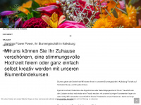 sandrasflowers.at Webseite Vorschau