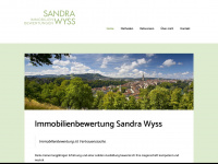 sandrawyss.ch Webseite Vorschau