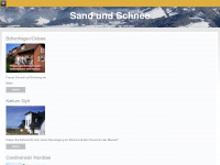 sandundschnee.de Webseite Vorschau