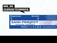 saniproject.ch Webseite Vorschau